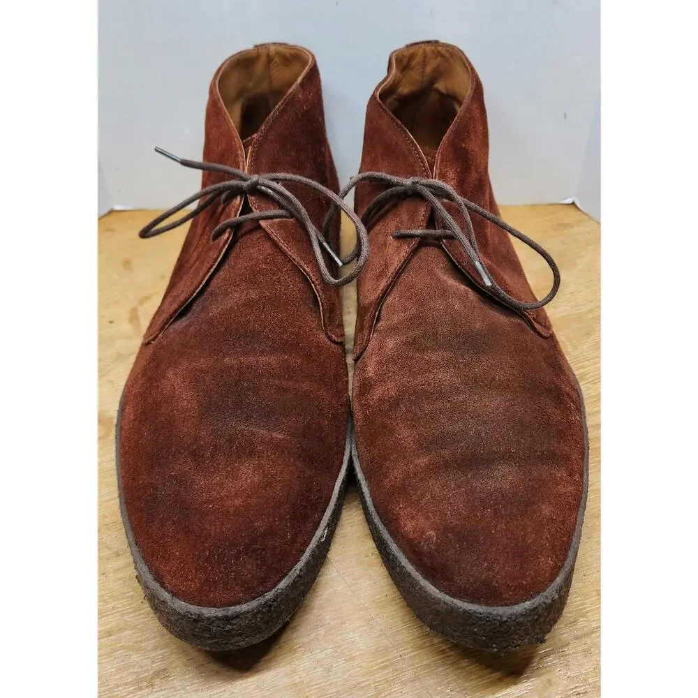 Rare‎ Vtg Edward Green Sport Monza Chukka Boots Brown Suede Men 9.5 UK / 10 US